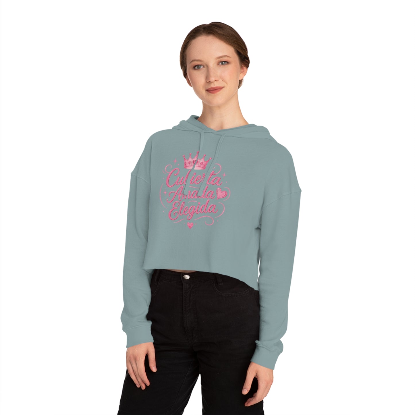 Cubierta • Amada • Elegida Crop Hoodie