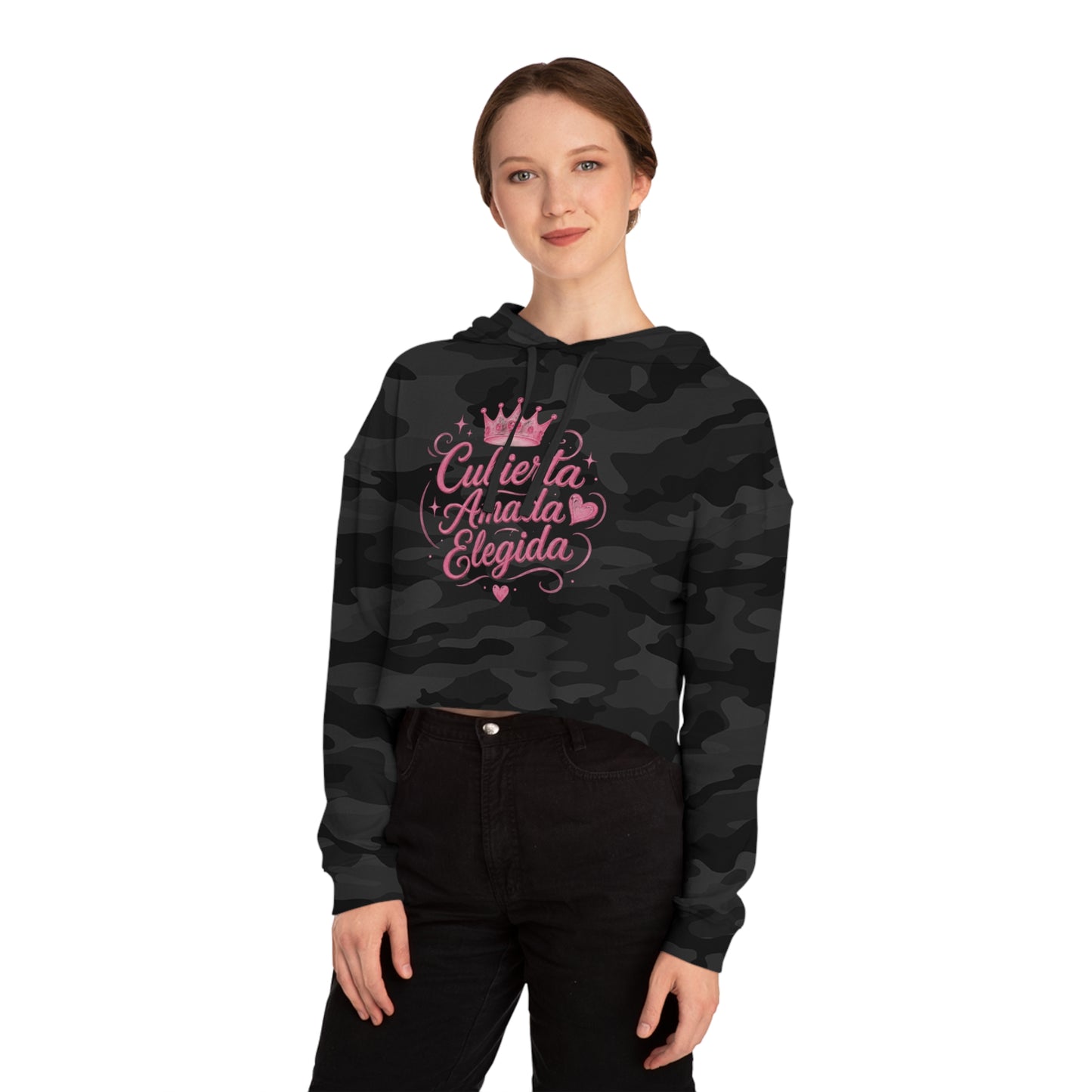 Cubierta • Amada • Elegida Crop Hoodie