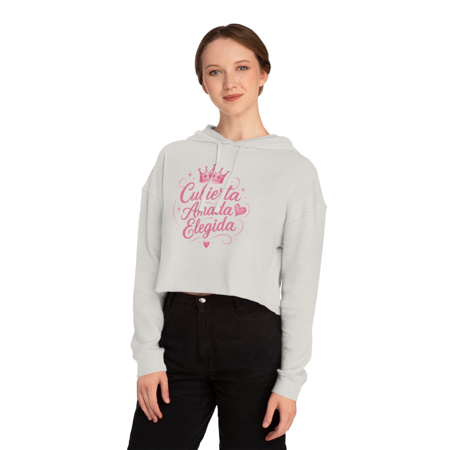 Cubierta • Amada • Elegida Crop Hoodie