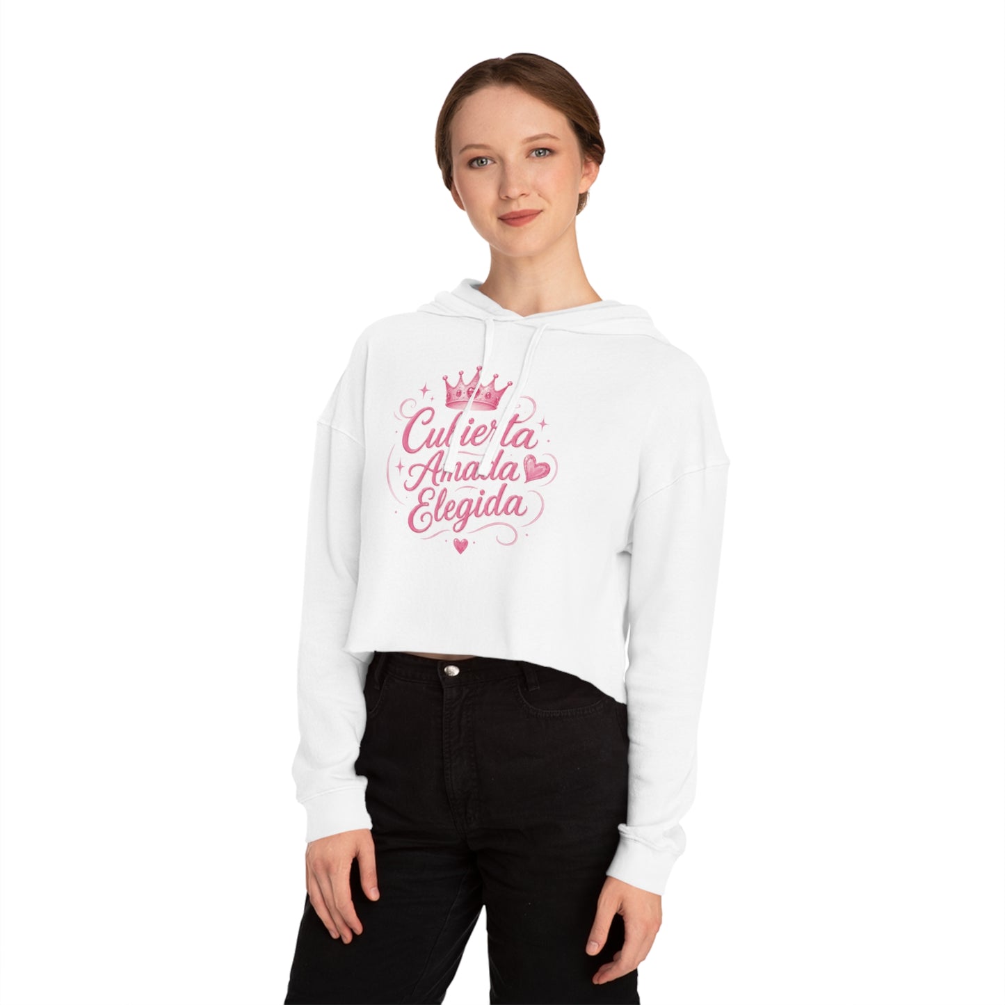 Cubierta • Amada • Elegida Crop Hoodie