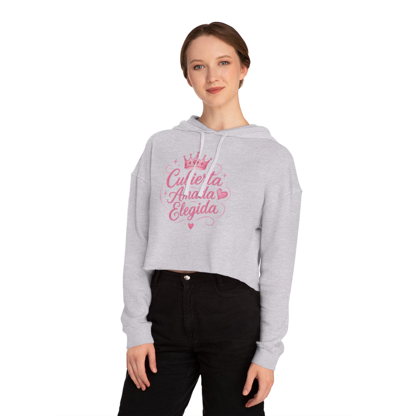 Cubierta • Amada • Elegida Crop Hoodie
