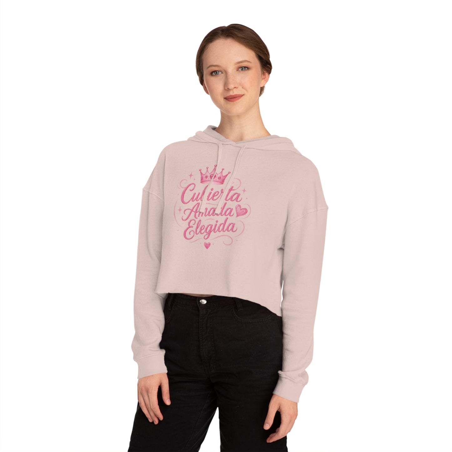 Cubierta • Amada • Elegida Crop Hoodie