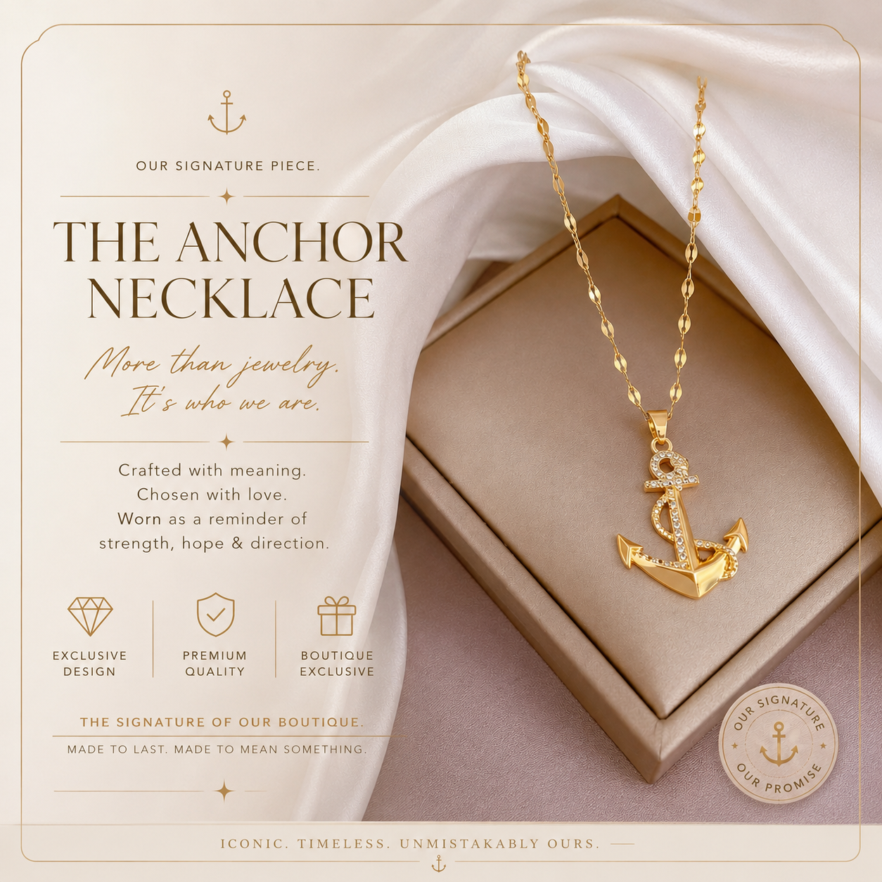 ⚓️ Signature Anchor Necklace ✨